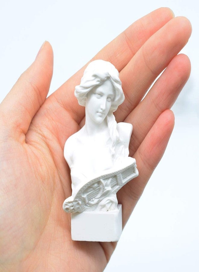 picaru Resin Bust Statue 2.95 Inch Plaster Figurines Mini Home Decoration Sculpture White for Art Hobbyist-Artemis, Home Decoration - Image 4